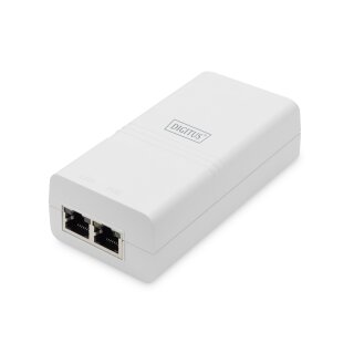 DIGITUS Gigabit Ethernet PoE Injektor 802.3af 15,4W weiß