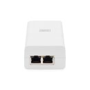 DIGITUS Gigabit Ethernet PoE Injektor 802.3af 15,4W weiß