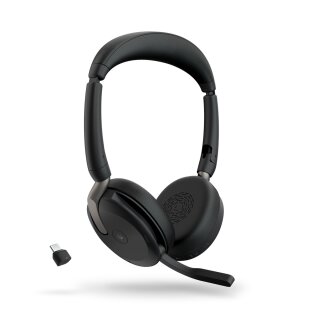 Jabra Headset Evolve2 65 Flex MS DUO + Link 380c MS WLC